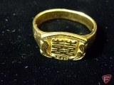 22K yellow Gold Oriental ring