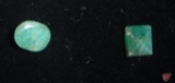Genuine Emerald emerald-cut stone, 5.7mm X 6.4mm X 4.4mm, poor quality
