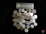 1969 US uncirculated Mint set in Capital Holder, (4) 40% Kennedy half dollars, 1964 90% Silver