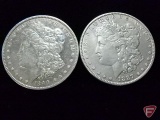 1890 O Morgan Silver Dollar VF cleaned, 1887 Morgan Silver Dollar XF cleaned