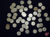 48 Roosevelt 90% Silver Dimes, mostly avg. circ.