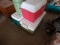 (3) Coolers, and (1) beverage cooler