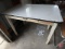 Enamel top desk with drawer, 40 in W x 25 in L x 30 in H