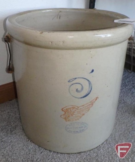 Red Wing 5 gallon crock with handles, no apparent cracks or chips