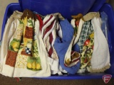 Towels, washcloths, crocheted hanging towels-most are new