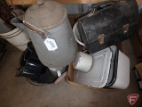 Enamelware: lunch box, kettles, refrigerator can, canner, bowl