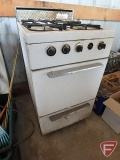 Sears Kenmore gas oven with range, 20 in W x 23 in D x 41 in H