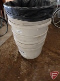 Wast bins, 21 in diameter x 17 in H