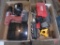 1/4in socket sets, drill index with drill bits, 16v Chicago Electric cordless drill with battery,