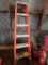 Keller 6ft fiberglass folding step ladder and ladder feet