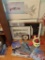 Airplane pictures and drawings, some framed, stuffed TY toy, 2001 and 1988 calendar, includes