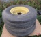 (2) 10.00-16SL tractor/implement tires on rims
