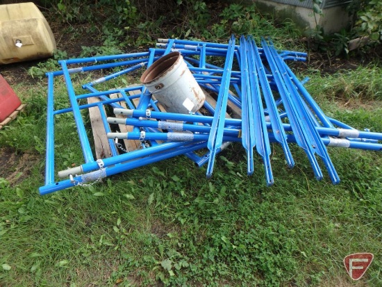 Scaffolding: (6) uprights, (6) cross bars, and connectors