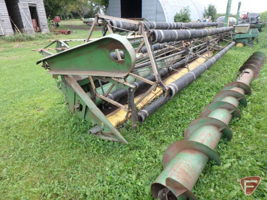 John Deere combine bean head