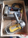 4in angle grinder, jig saw blades, and Sear Craftsman jig saw