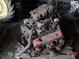 GMC V8 gas engine, Mfg 12-21-1966, sn2377025, model BKSCC and V6 gas engine