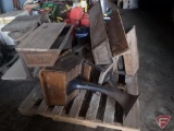 (5) school desks with cast iron bases
