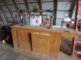 Howe 20 ton scale and wood cabinet