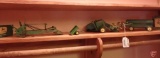 John Deere model implements: Flare box, loader, utility wagon, toy plow box only,