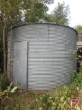 Columbian galvanized steel grain bin, 18ft diameter, 4 rings high