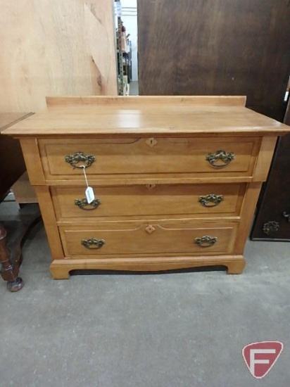 Vintage three drawer dresser 42 in x 19.5 in x 32 in