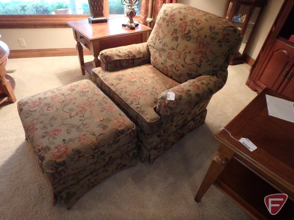Clayton marcus chair and ottoman sale