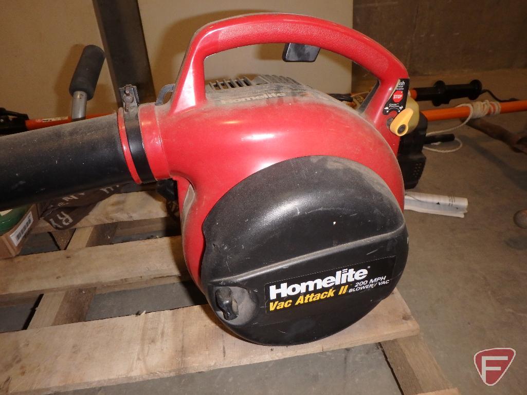 Homelite Vac Attack II gas powered leaf blower | Proxibid