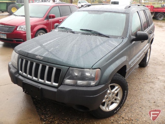 2004 Jeep Grand Cherokee Multipurpose Vehicle (MPV), Mileage: 80,803, VIN #: 1j4gw48s64c133452