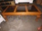Wood and glass coffee table 49 x 25 x 16 and matching end table 27 x 25 x 21