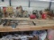 Fishing rods and reels and holders; Shakespeare reel, Steels 40 reel, Daiwa reel, and others (8)