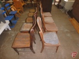 Wood chairs (9)