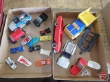Matchbox, Hot Wheels, and Tonka toy cars and truck, Both boxes