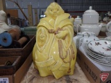 Red Wing monk cookie jar. Thou Shalt Not Steal