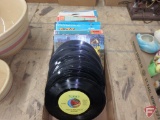 Records, 45s, some with books,