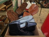 Boots, roller skates, tap dancing shoes, various sizes