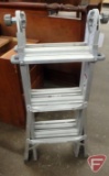 Keller adjustable a frame ladder, medium duty 225lb max, ladder size 13ft,