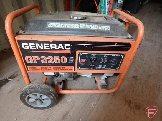 Generac GP3250 Generator, 3250 running watts, 3750 starting watts, 120/240  VAC, 14 amp | Industrial Machinery & Equipment Business Liquidations  Landscaping & Nursery Liquidations | Online Auctions | Proxibid