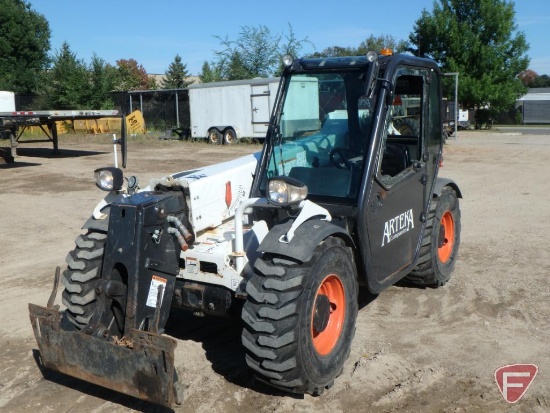 2013 Bobcat V417 Versalift telehandler, 1706 hours, cab, heat A/C, universal quick attach