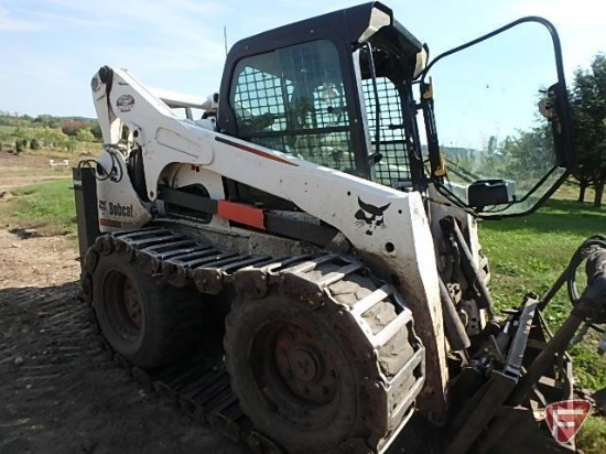 2012 Bobcat S850 skid loader with selectable joysticks, RC ready, 1750 hours, cab enclosure