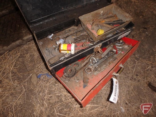 Two drawer toolbox with tools