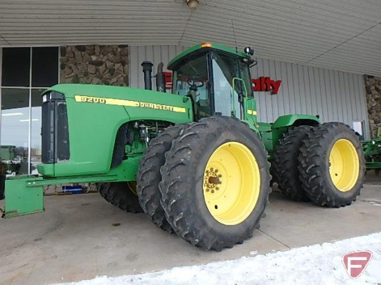 1997 John Deere 9200 4 wheel drive tractor, 6484 hours showing, sn RW9200H001033