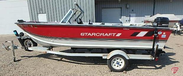 1988 Starcraft 16 ft. aluminum fishing boat with