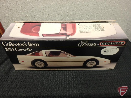 Jim Beam decanters, 1984 black Corvette Special Edition Item No KW117,