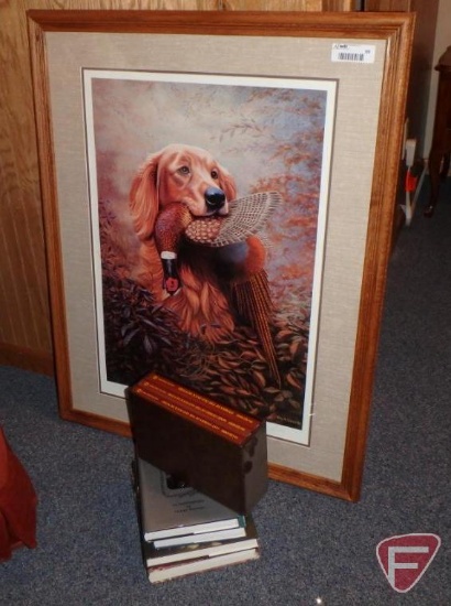 Framed and matted print by Billy Gibbs, Autumn Pride, 863/950, 35inHx28inW, and