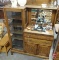 Wood, vintage buffet/display cabinet.