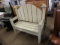 Painted wood bench, 38inW