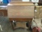 Wood secretary desk with one drawer, 43inHx27inWx14inD
