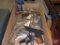 Assortment of toy guns and parts, (2) BB guns, one is Daisy. Contents of box plus BB guns