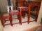 (4) nesting tables with marble insets. Tallest is 25inHx20inw. 4 pieces