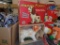 Child items, Happy Puppy, Fisher Price cow and Jolly Jumping Jack, puzzles, plastic and metal